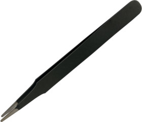 ESD tweezers, uninsulated, antimagnetic, carbon steel, 120 mm, BYB-7-30L0110