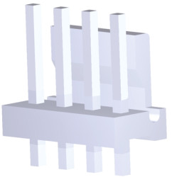 Złącze szpilkowe 4-pinowe MTA-156 raster: 3.96 mm Prosty 1-rzędowe TE Connectivity Otwór przelotowy600 V Bez osłony