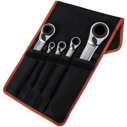 Bahco S4RM/5T S4RM Series Reversible Ratchet Spanners Set, 5 Piece