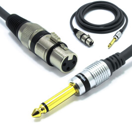 Kabel Mikrofonowy 15m XLR Żeński Jack 6,3 TS Mono Do Mikrofonu Vitalco MK17