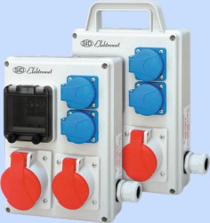 Rozdzielnica stacjonarna 32A 3P+N+Z 400V, 16A 3P+N+Z 400V, 2x16A 2P+Z 250V RPK-2 940053