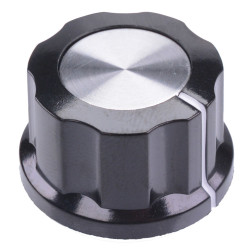 RN-99D Aluminium Inlay 6.4mm Control Knob 26.8mm