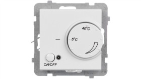 Sonata Regulator Temperatury Z Czujnikiem Napowietrznym Biały Mat Rtp-1Rn/M/75