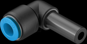 130745 Connector, L-shaped, diameter 4 mm &lt;&gt; diameter 4 mm