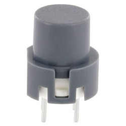 TruComponents 782741 Keyboard ,PCB Mount,Off/(On),D6,Grey