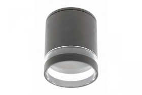 Oprawa sufitowa RIVEN, alum, 102x120, IP54, MAX.35W, okrągła, grafit