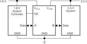 1-bit bidirectional voltage-level shifter for open-drain and push-pull applications