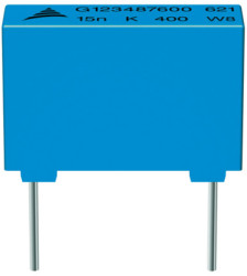 MKP film capacitor, 4.7 nF, ±5 %, 630 V (DC), PP, 10 mm, B32621A6472J000