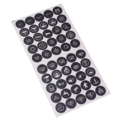 50 Piece 22mm LED Vandal Switch Label Kit