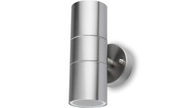 Kinkiet Ogrodowy Lampa Ścienna Elewacyjna Góra Dół Led Gu10 Ip44 Zinnia Inox...