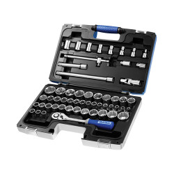Expert E032909 Socket &amp; Accessory Set of 55 A/F &amp; Metric 1/2in Drive