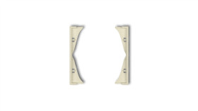 Mini Ramka Pośrednia Do Gniazd Podwójnych Orzech Ziemny 44Mrp-2