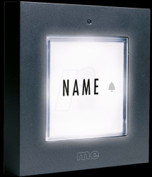 KTB-1 A Surface-mounted doorbell button, 1 row, anthracite