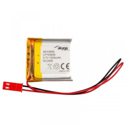 Akumulator Li-Po 3,7V 1000mAh PCM JST 2.54 2-Pin 150mm AKY0658 LP753636