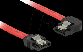 83962 SATA 6 Gb/s male&gt;male lft. ang. 20 cm red