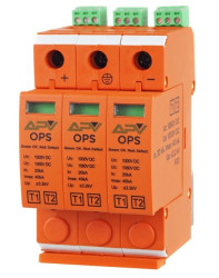 Ogranicznik przepięć PV T1+T2 2P 1000DC 20kA APV-OPS-3P-T1+T2-PIL
