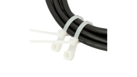 Opaska Kablowa Z Pierścieniem Montażowym 3,6 X 150 Mm, Biały 100 Szt. (37-115)