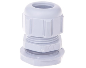 Dławnica kablowa poliamidowa PG21 IP68 jasnoszara 098025