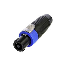 Neutrik NLT4FXXBAG Speakon Plug 4-Pin Black/Blue Metal Housing