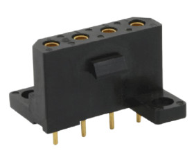 Gniazdo PCB 4 -pinowe raster: 5.08mm Gniazdo Proste Montaż na płytce drukowanej