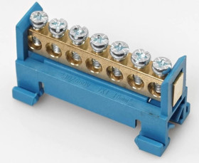 Listwa zaciskowa 7-polowa 1-16mm2 niebieska LZM-B7