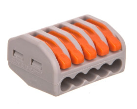 Szybkozłączka 5x 0,75-2,5mm2 z dźwigniami zwalniającymi ZL5