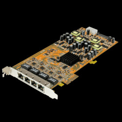 ST4000PEXPSE Network card, PCI Express, Gigabit Ethernet, 4x RJ45