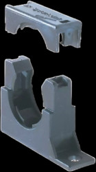 Universal holder, halogen free, (L x W x H) 57 x 16 x 38 mm, PA, black, for M25/P21, 83621256