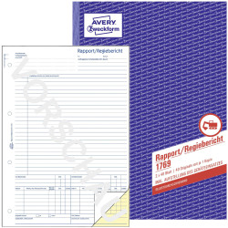 Avery-Zweckform 1769 Materials & Labour Sheets A4 40 Sheets per pack