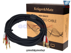 Przewody głośnikowe banan 300cm