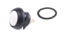 Przycisk miniaturowy Chwilowy SPST średnica wycięcia 12.2mm, montaż panelowy APEM