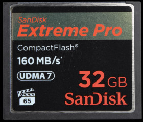 SDCFXPS-032G-X46 SanDisk Extreme Pro 160 MB/s 32 GB CF card