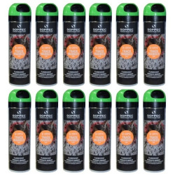 Farba geodezyjna do znakowania spray zielona 12 sztuk SOPPEC Track Marker