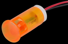 QS123XXO24 Indicator LED, 24 V DC, 12 mm, wired, orange