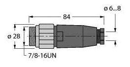 Turck 6914542 Złącze konfekcjonowane czujnika/aktuatora 1 szt.