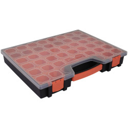 Quadrios 23SA093 Assortment Box 22 Fixed Compartments Secure Clip Lock