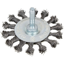 BlueSpot Tools 19223 Flat Twist Knot Wire Wheel 75mm