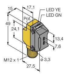 Czujnik światłowodowy Turck QS18VP6FPQ8 3066468 1 szt.