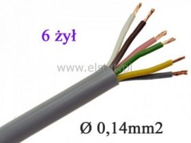 Przewód sterowniczy LIYY 6x0,14, Technotronik