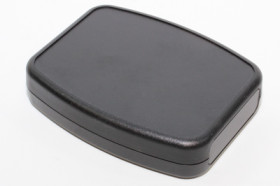 ABS handheld enclosure, (L x W x H) 120 x 95 x 27 mm, black (RAL 9005), IP54, 1599TABSBK