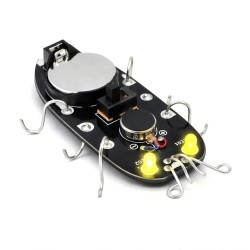 ROBO-BUG DIY - Czarny wędrujący robaczek LED do zlutowania
