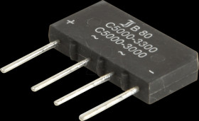 B80C5000A Bridge rectifier, 160 V, 5 / 3.3 A, 150 A Ifsm