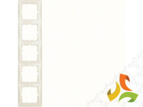 BERKER B.KWADRAT Ramka 5 pięciokrotna krem połysk 5310158982 HAGER