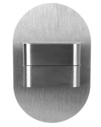 Oprawa przyschodowa DUO RUEDA Short LED Light 10 V DC 1,6 W IP 66 3000 K szlif Inox