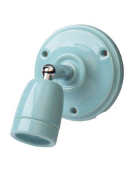 CERAMICZNY KINKIET REGULOWANY ŚCIENNO SUFITOWY PASTELOWY MIĘTOWY