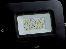 FL5888 LED floodlight, 30 W, slim, black, 2800 K, 2500 lm, 150°, IP65