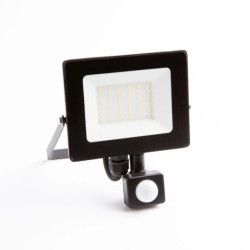 Projektor naświetlacz led z czujnikiem ruchu PIR 30W 2700LM IP65 4000K czarny