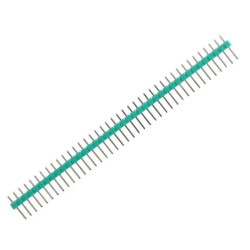 Listwa kołkowa 1x40 prosta, zielona