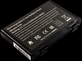 53382 Laptop battery for ASUS, Li-Ion, 5200 mAh
