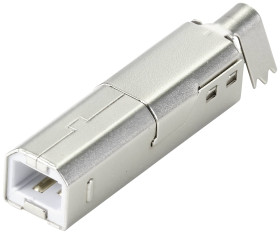 TRU COMPONENTS TC-9920788 Złącze wtykowe USB B do samodzielnego montażu Zawartość: 1 szt.